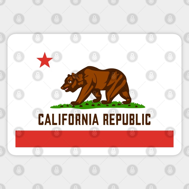 California flag Sticker by somekindofguru